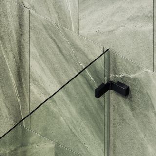 Шторка на ванну MaybahGlass MGV-644-6 40см чёрный